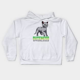 Russian Blue Cat Kids Hoodie